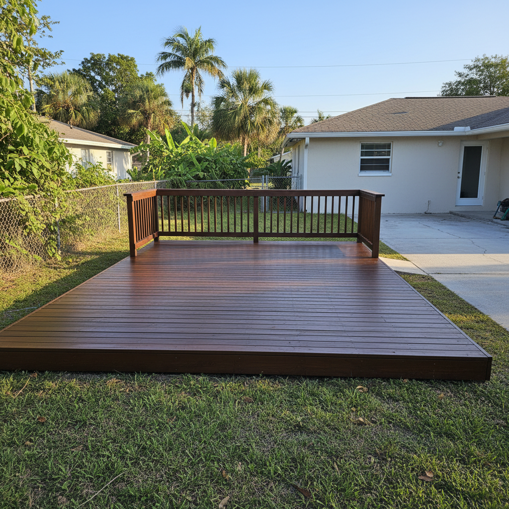 Deck Railing Repair completed by Apex Deck Solutions in Brandon, FL