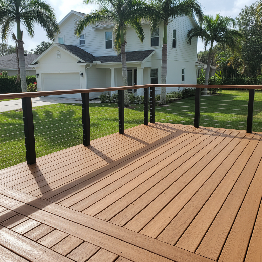 Composite Decking Installation completed by Apex Deck Solutions in St. Petersburg, FL